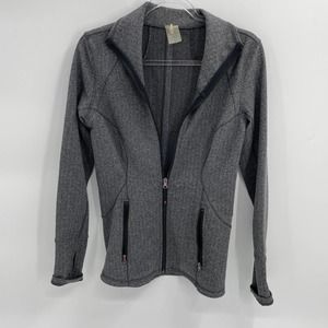 CALIA by CARRIE UNDERWOOD Jacket Herringbone Full Zip Knit Track Womens S Fitted